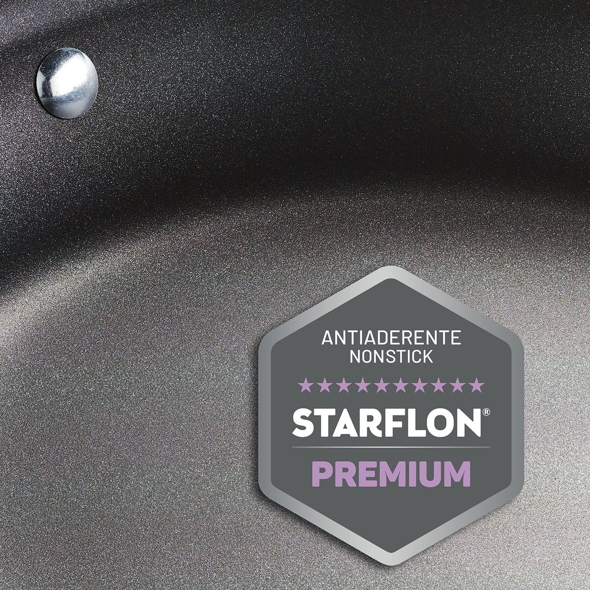 Tramontina pan on induction cooktop demonstrates universal compatibility and steady temperature control.