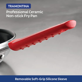 Proudly made in Brazil, showcasing quality in a compact Tramontina pan.