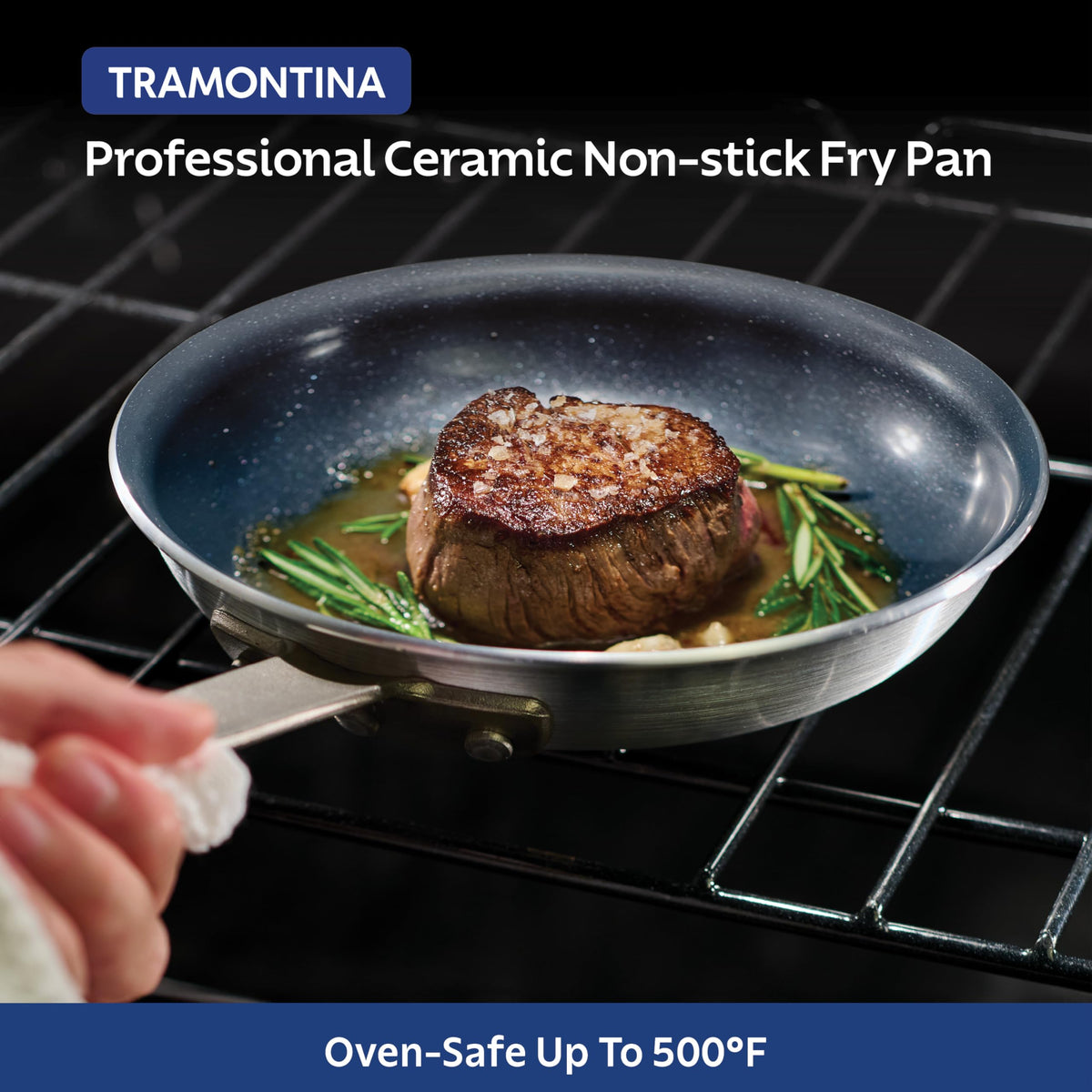 Compatible with gas, electric, and ceramic glass cooktops for versatile use.