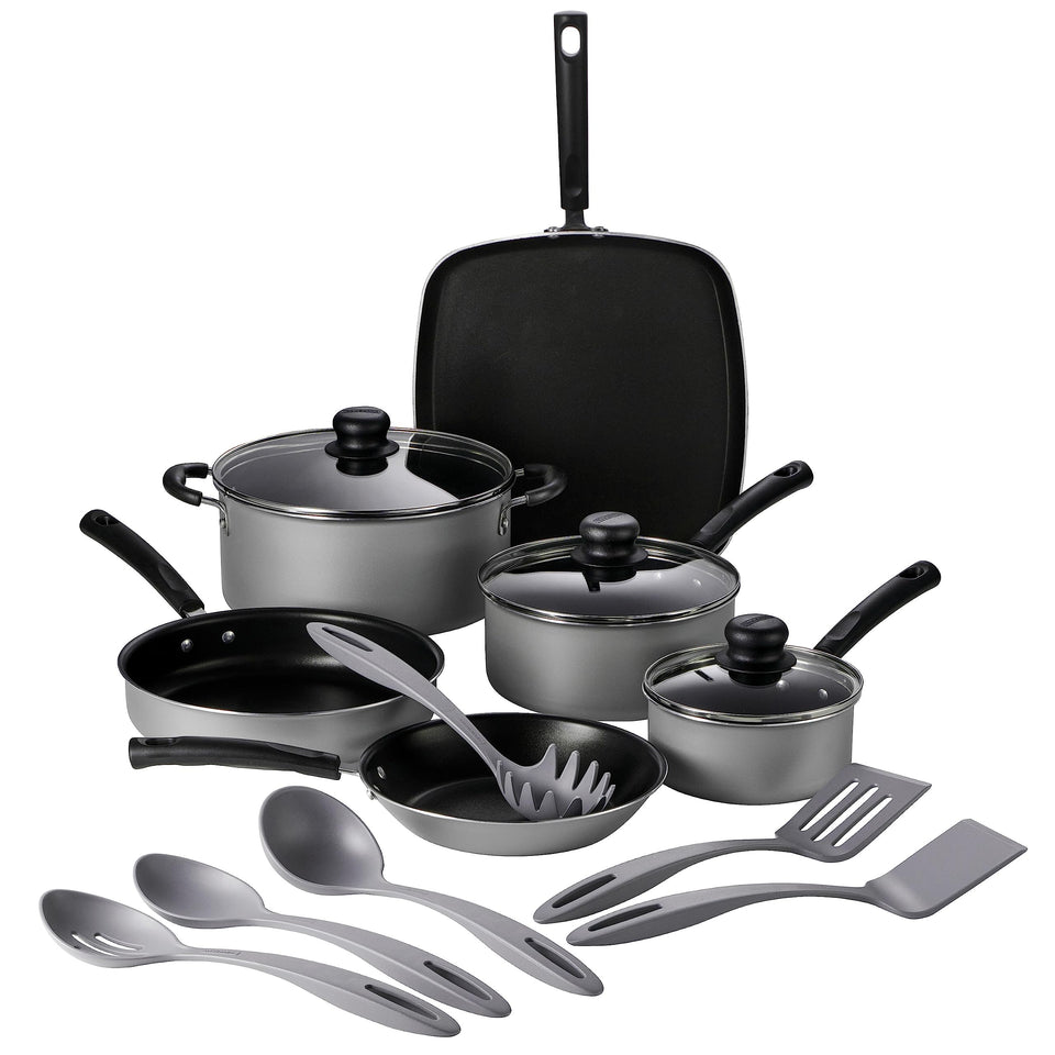 Tramontina Primaware 15-piece nonstick set with lids for effortless release and cleanup