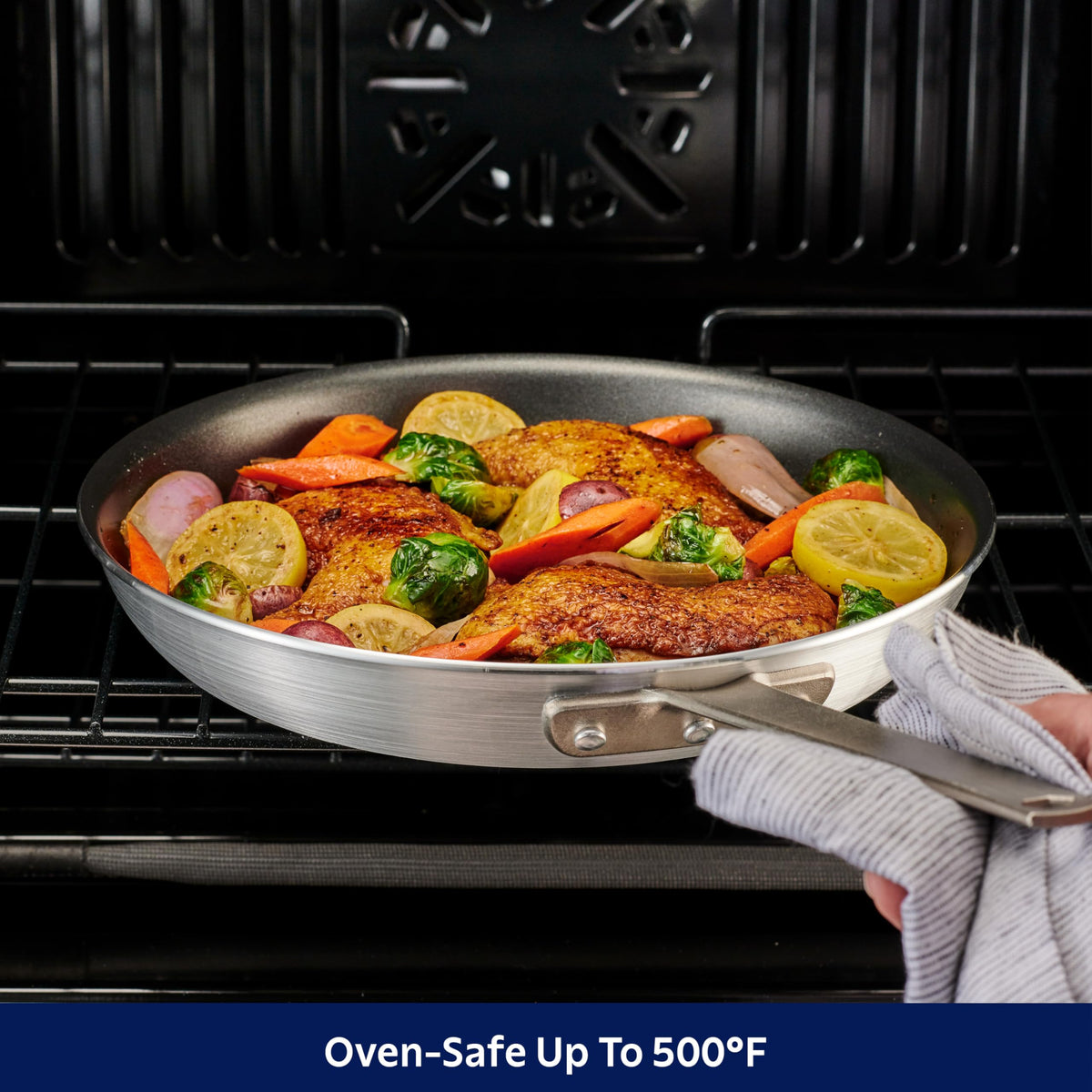 Tramontina PRO 12-Inch nonstick fry pan dishwasher-safe for easy cleanup.