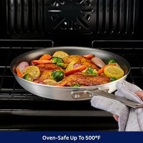 Tramontina PRO 12-Inch nonstick fry pan dishwasher-safe for easy cleanup.
