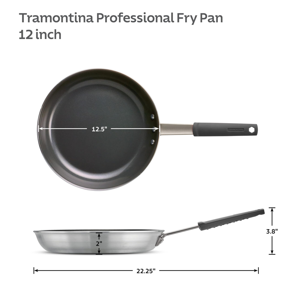 Tramontina PRO 12-Inch nonstick fry pan easy release for quick, clean meals.