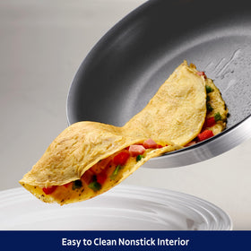 Tramontina PRO 12-Inch nonstick fry pan made in Brazil signifies quality craft.