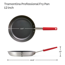 Dishwasher-safe Tramontina fry pan after cooking cleanup ready