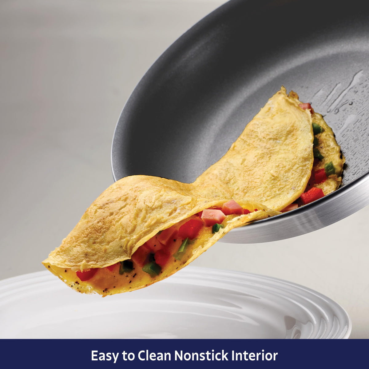 Tramontina Professional dishwasher-safe design simplifies cleanup after cooking.