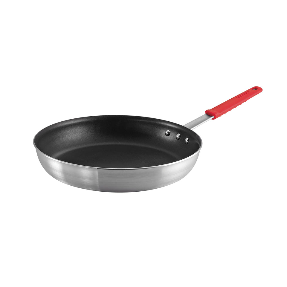 Tramontina Professional 14-inch fry pan top view for large-batch cooking.