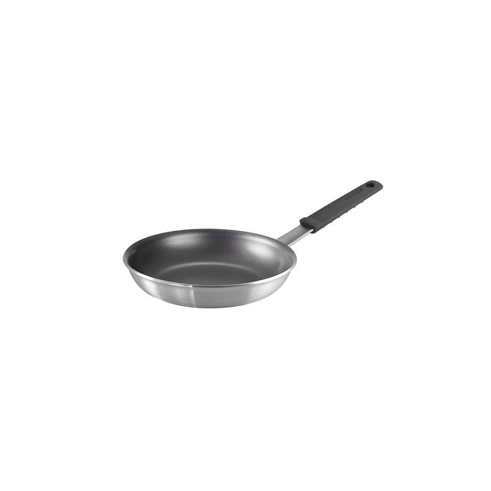 Tramontina Professional Fusion 8-Inch fry pan top view showing rivet-less interior for easy release