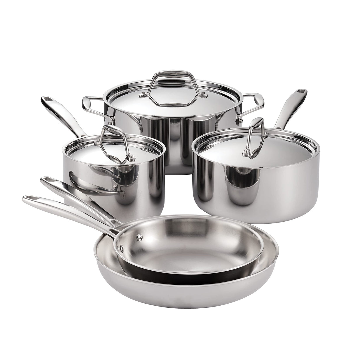 Tramontina Signature Tri-Ply 8-inch fry pan with even heat for consistent sautéing.
