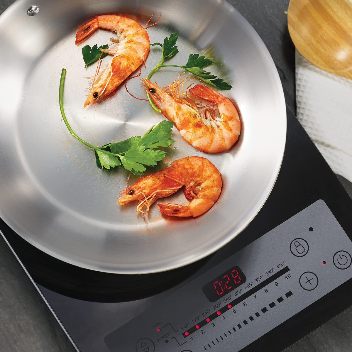 Tramontina Signature Tri-Ply Fry Pan smooth release surface for healthier cooking