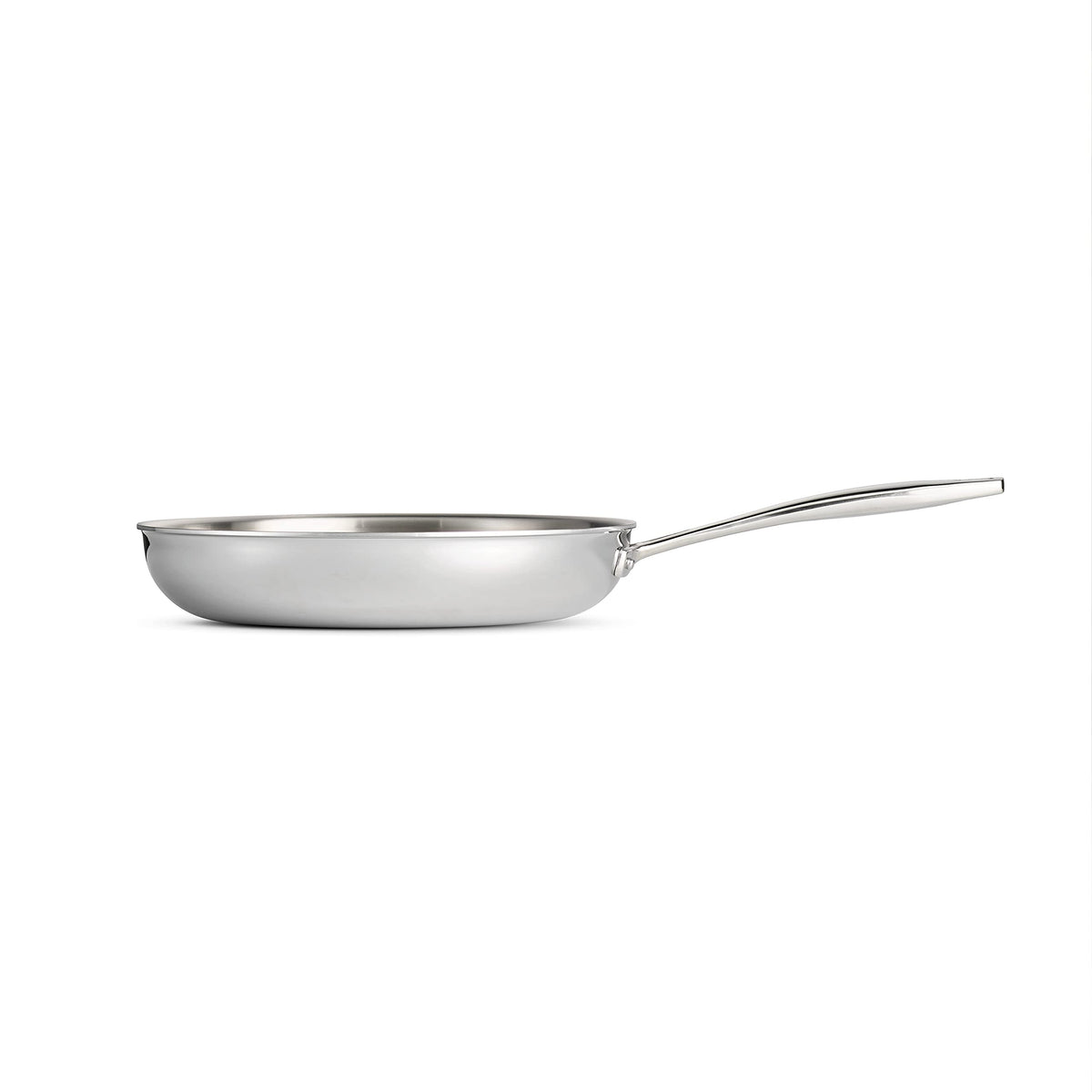 Tramontina Tri-Ply Fry Pan on induction hob for reliable browning.