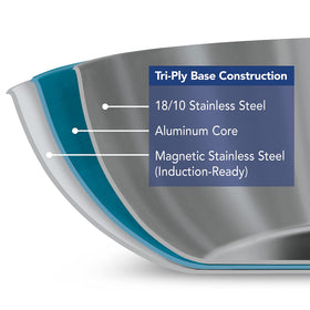 NSF-certified Tramontina pan delivering durable, safe daily cooking performance.