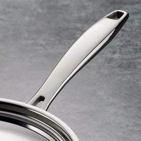 Induction-ready Tramontina pan delivers efficient heat on compatible cooktops.