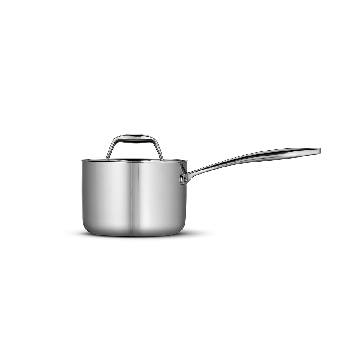 Tramontina Signature sauce pan lid on seals moisture for simmering