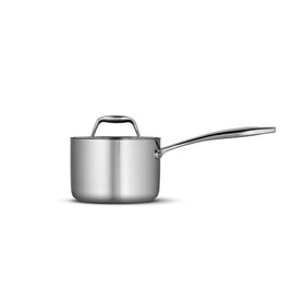 Tramontina Signature sauce pan lid on seals moisture for simmering