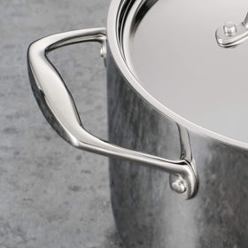 Tramontina Signature stock pot dishwasher-safe for easy cleanup