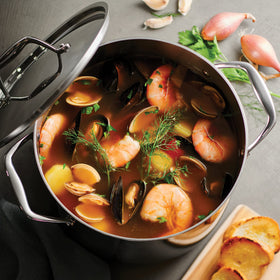 Tramontina stock pot induction-ready compatibility with all cooktops