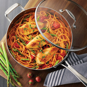 Tramontina Tri-Ply 6-Qt braiser is induction-ready for versatile kitchens