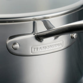 Tramontina Tri-Ply Clad 4-Qt sauce pan induction-ready base compatible with all stoves