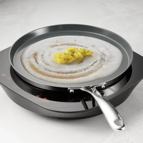 Tramontina Utsava ergonomic handle with stay-cool design for safe cooking