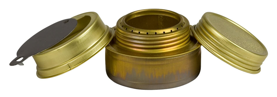 Trangia Spirit Burner with simmer ring enables precise cooking control on camping trips