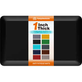 TranquilMoments kitchen mat with 1-inch thick cushion for all-day standing comfort.