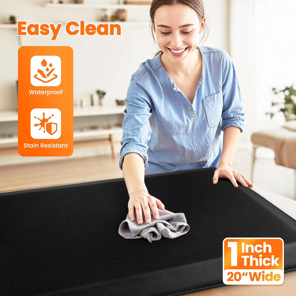 TranquilMoments kitchen mat for indoor use in kitchen, laundry, or office.