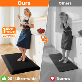 TranquilMoments kitchen mat waterproof surface handles spills and splashes.