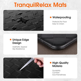 TranquilRelax Diamond Kitchen Mat in-sink-area demonstrates versatile placement near the sink.