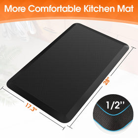 TranquilRelax kitchen mat with non-slip bottom for secure footing on wet floors.