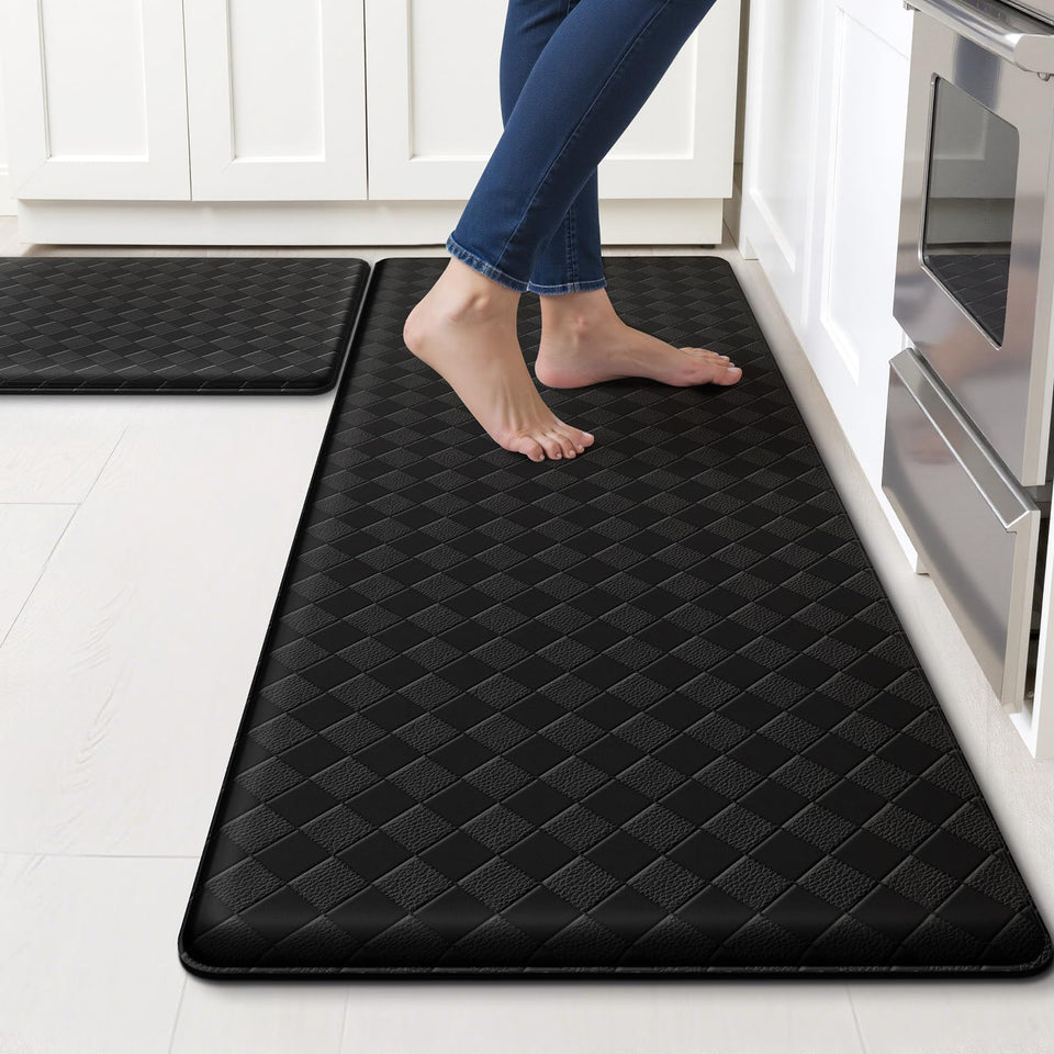 TranquilRelax kitchen mats at sink front provide cushioned comfort and reduced fatigue