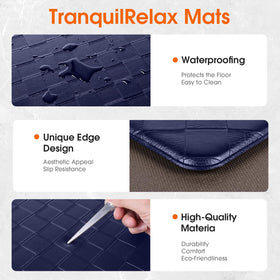 TranquilRelax mat underside helps prevent slipping on wet floors for stability.