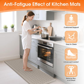 TranquilRelax non-slip underside keeps mat secure on wet floors.
