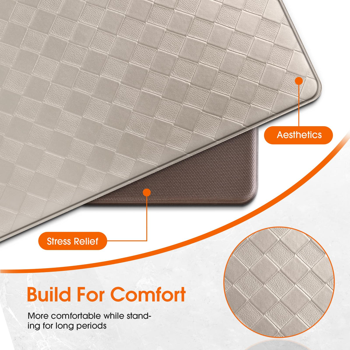 TranquilRelax cushioned surface supports legs during long prep.