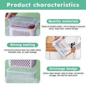 Trasylph clear-lid fridge container speeds up meal prep and fridge scanning.