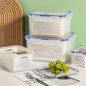 Trasylph large fridge container stores vegetables neatly and saves space.