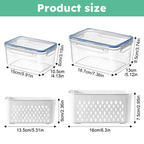 Trasylph small fridge container keeps berries organized and fresh.