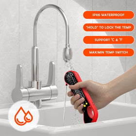 TRAUSI thermometer featuring durable 304 stainless steel and eco-friendly materials.