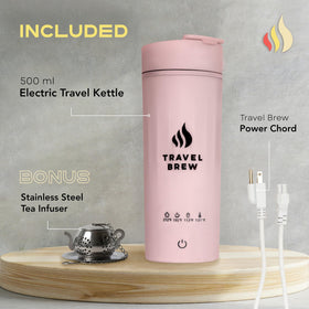 Travel Brew kettle highlighting boil-dry protection feature during operation.