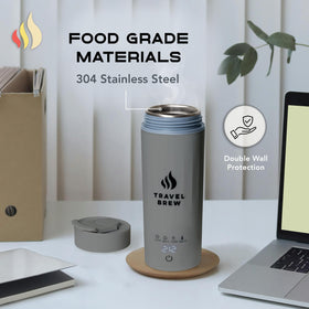 Travel Brew safety design emphasizes leak-proof seal and stable use.
