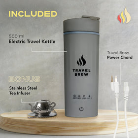 Travel Brew tea infuser inside highlights on-the-go brewing.