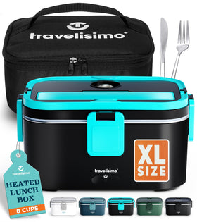 TRAVELISIMO extra-large lunch box 1-8l offers roomy capacity for big meals on the go.