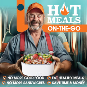 TRAVELISIMO lunch box capacity 1.5L ideal for generous portions.