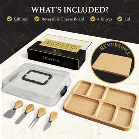 Trayful Charcuterie Board-large-platter provides ample space for cheeses, crackers, and appetizers.