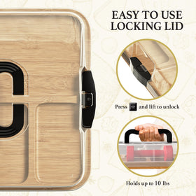 Trayful Charcuterie Board travel-portability supports picnic-ready setup with built-in carrying handles.