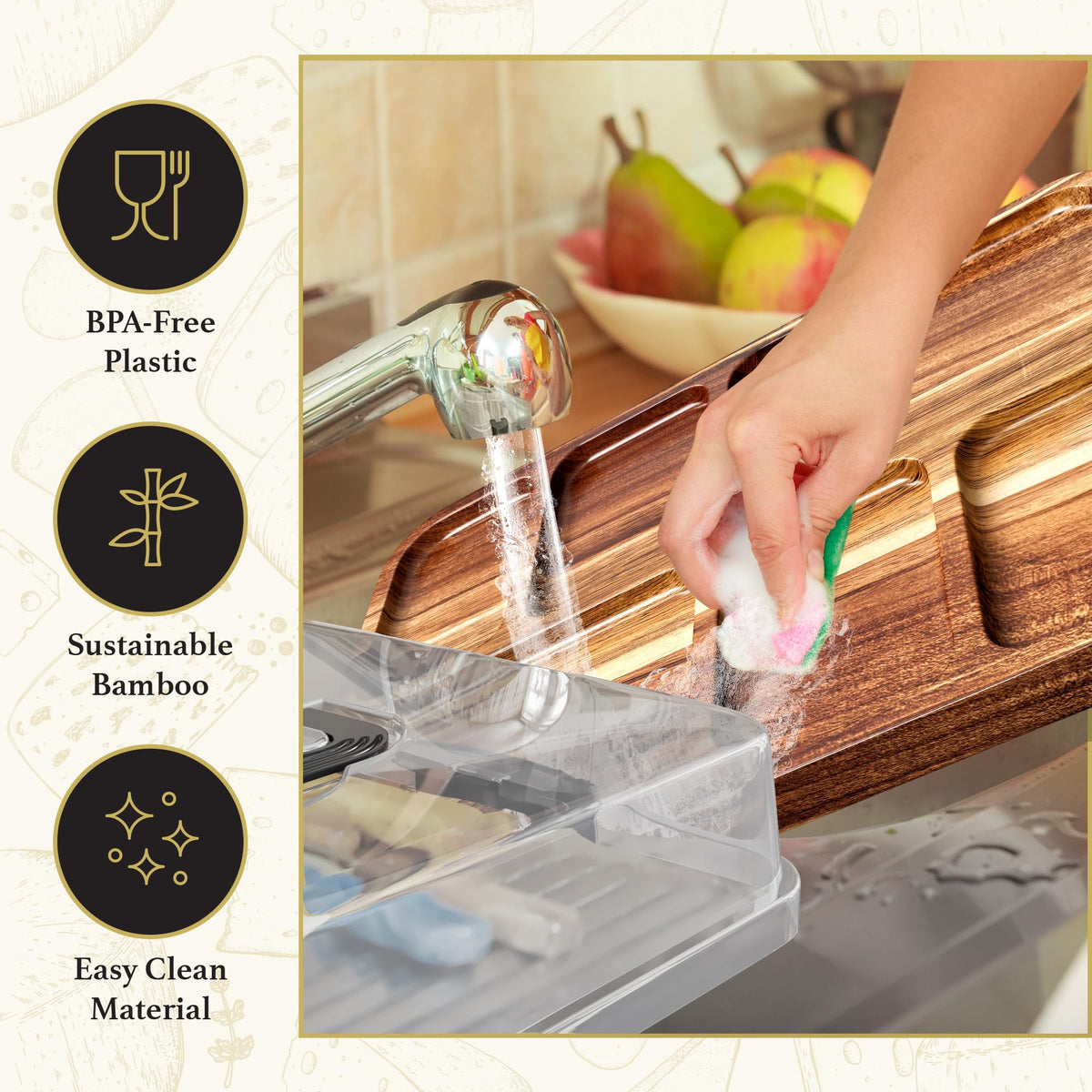 Trayful sturdy construction ensures lasting performance for gatherings