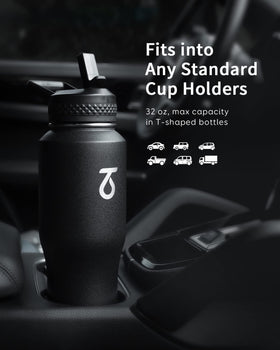 Trebo paracord-handle tumbler ideal for easy carrying on outdoor adventures.