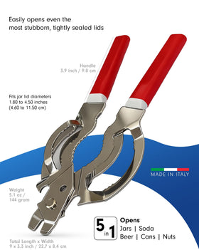 Tredoni lid-tighten opener shows a firm grip for stubborn caps