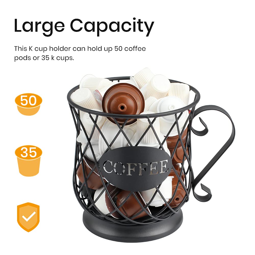 TreeLen K Cup Holder matte black finish adds durable, stylish storage