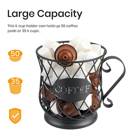 TreeLen K Cup Holder matte black finish adds durable, stylish storage